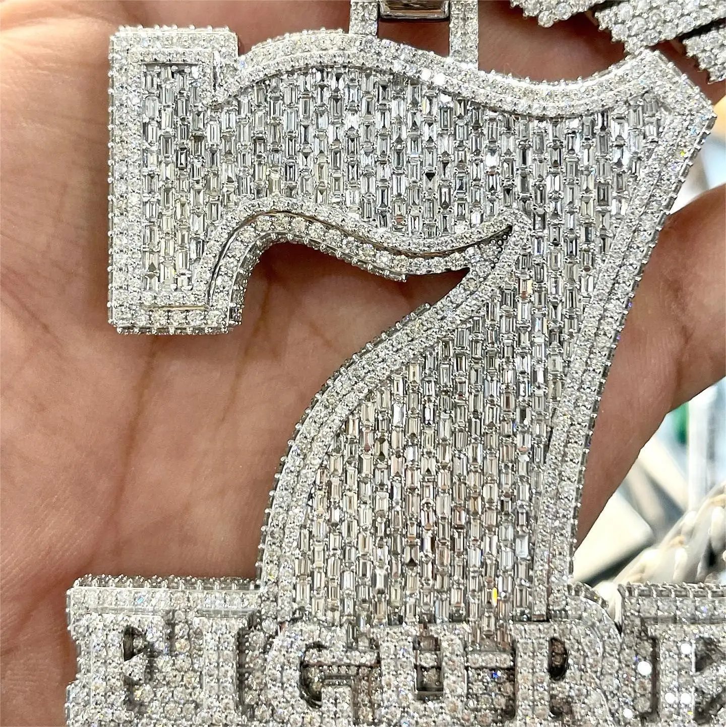 100% Pass Diamond Tester 925 silver jewelry Shiny diamond moissanite pendant for necklace