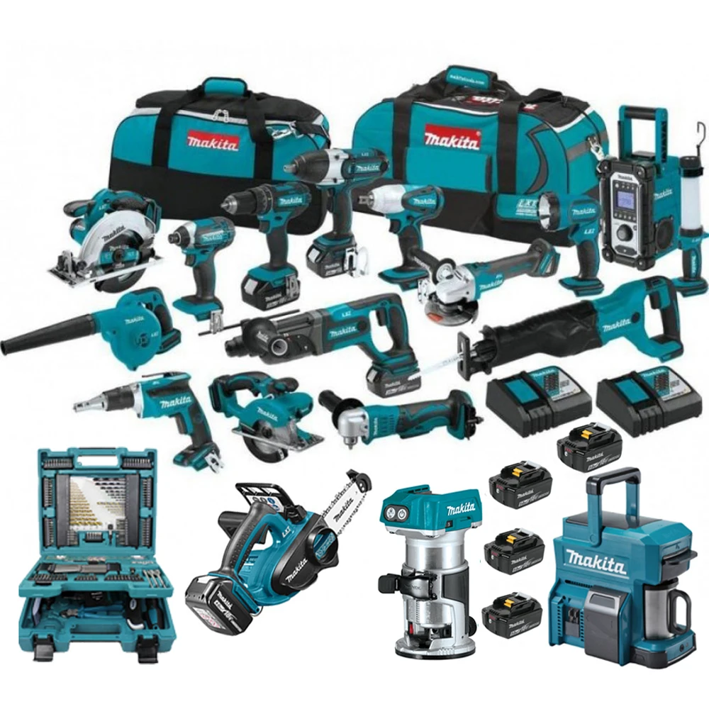 
Complete Makitas XT1500 18-Volt LXT Lithium-Ion Cordless 15-Piece Combo Ki 