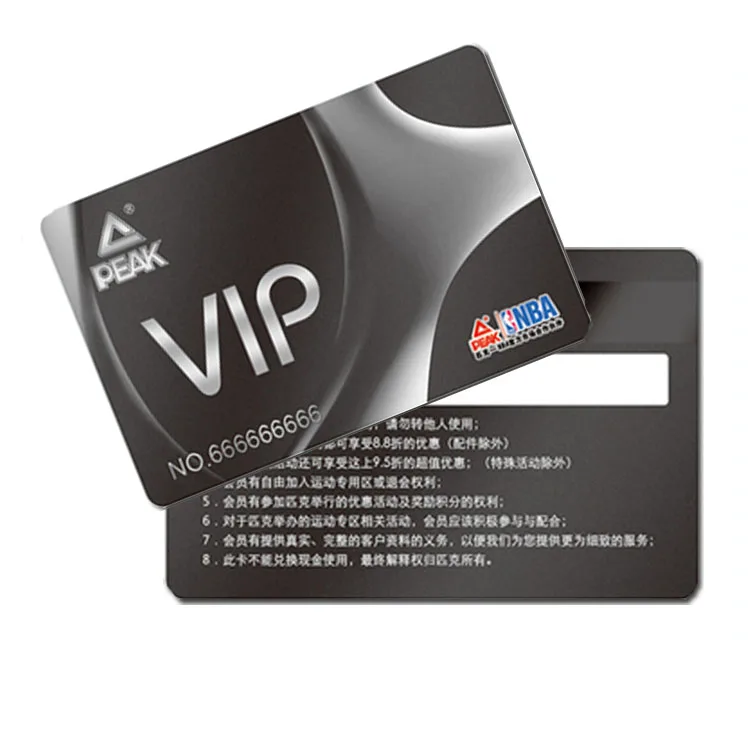 CT-027 Custom Full Color CR80 30mil Plastic PVC Signature Card Signature Member Card