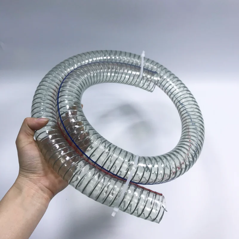 high pressure water liquids granules pvc braided transparent hose flexible water 1 2 inch stainless steel braided flexible hose