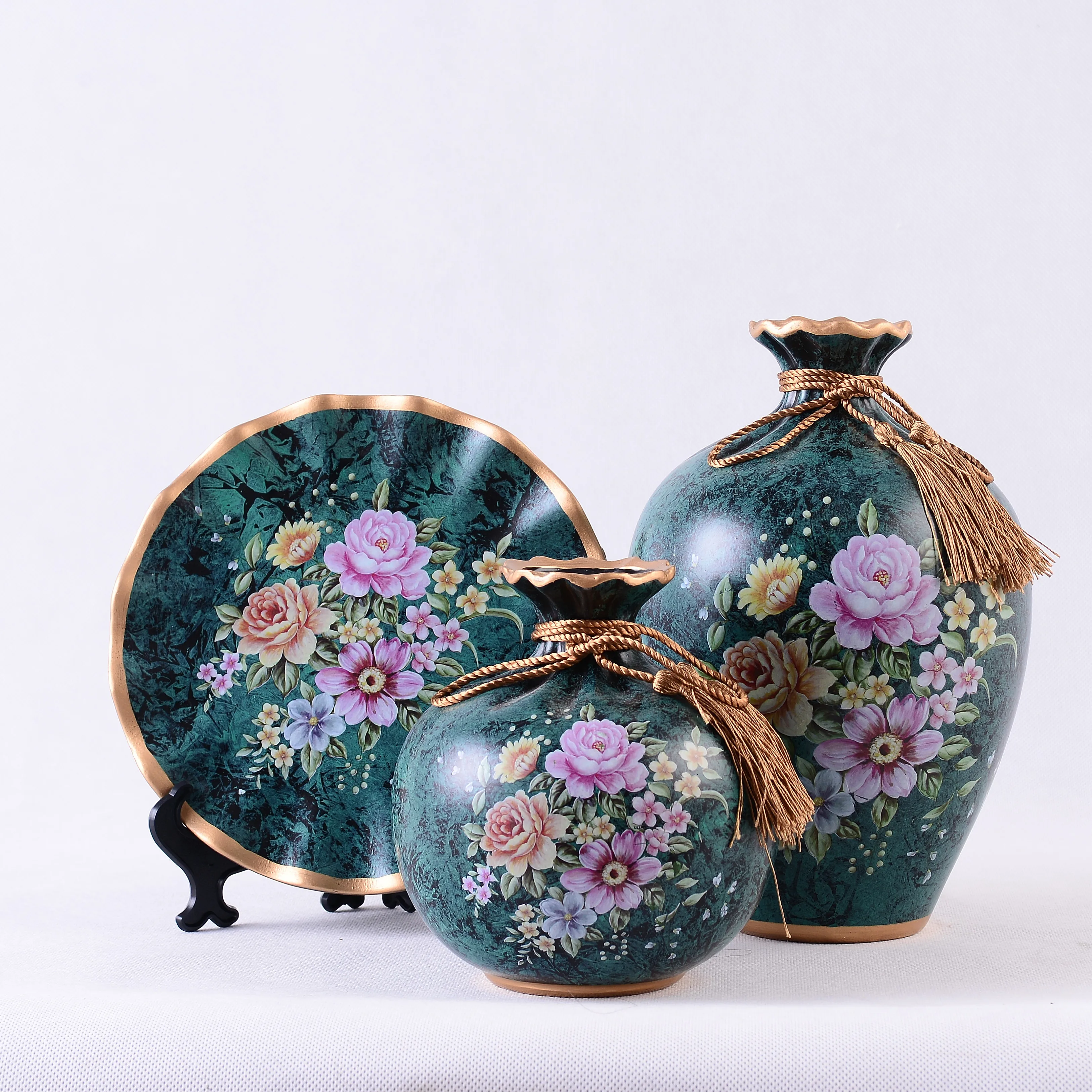 Керамические фарфоровые цветочные вазы минимум набор из 3 ваз для домашнего декора набор роскошных ВАЗ