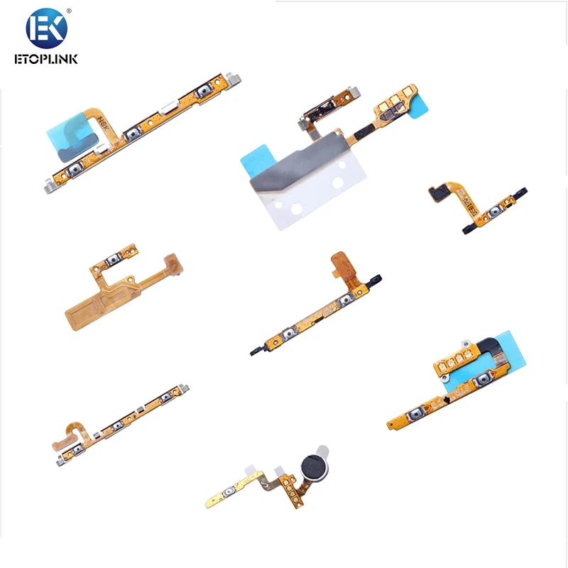 Etoplink Factory supply Power ON OFF Mute Switch Control Key Volume Button Flex Cable Parts For Samsung Galaxy Note 4 5 8 9