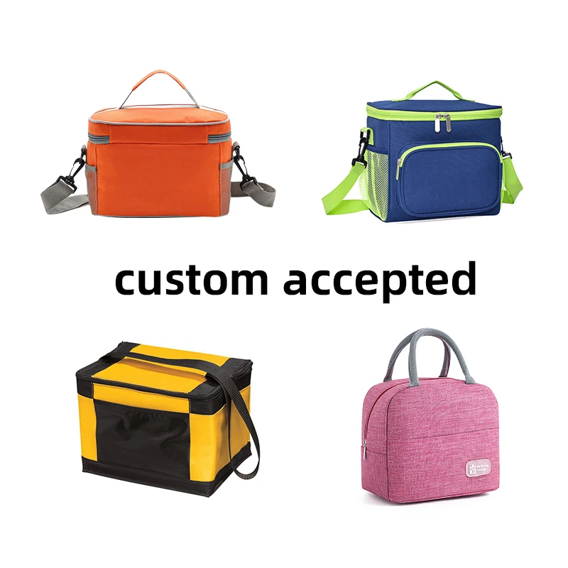 Hot Sale Cooler Bag Insulated Dual Compartment Lunch Bag With Soft Leakproof Liner And Reusable Aluminium Foil