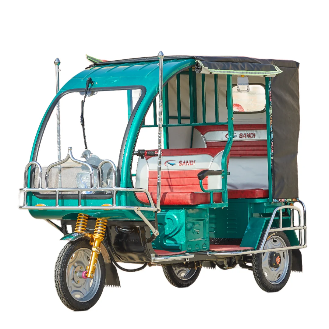 Semi-Closed Passenger Tricycle Rickshaw as Taxi Rickshaw Tuk Tuk