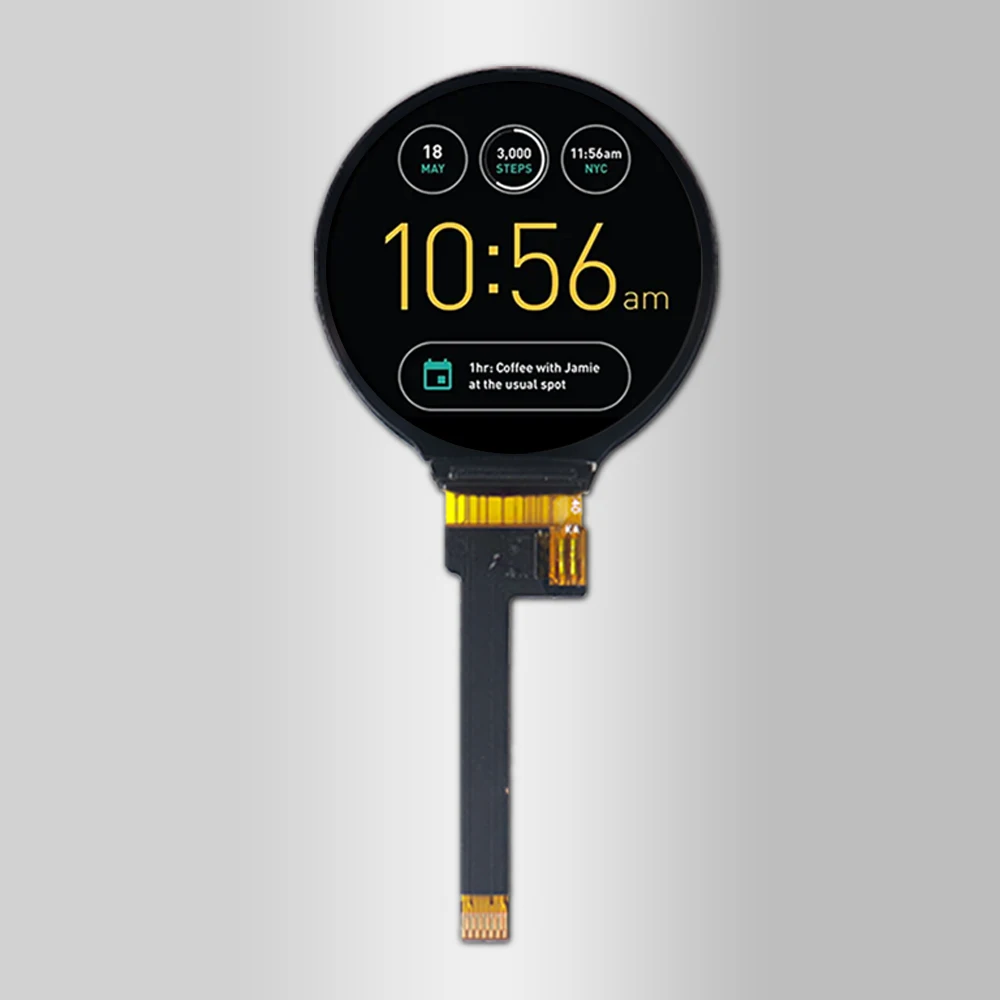 Full Color HD Spi Tft Lcd Round Display Module Screen Circular Panel Lcd Circle Display