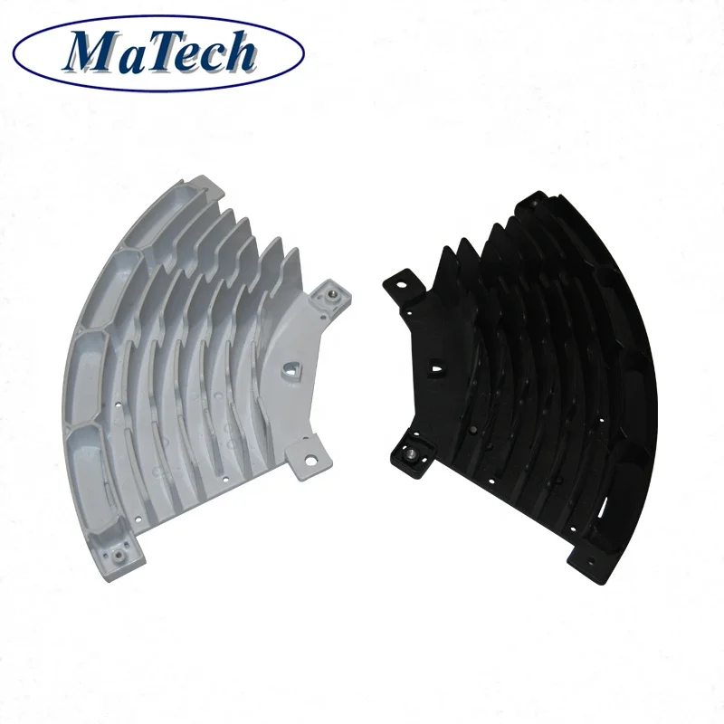 Matech Factory Custom Black Coated Heatsink Die Cast Aluminum Alloy Case