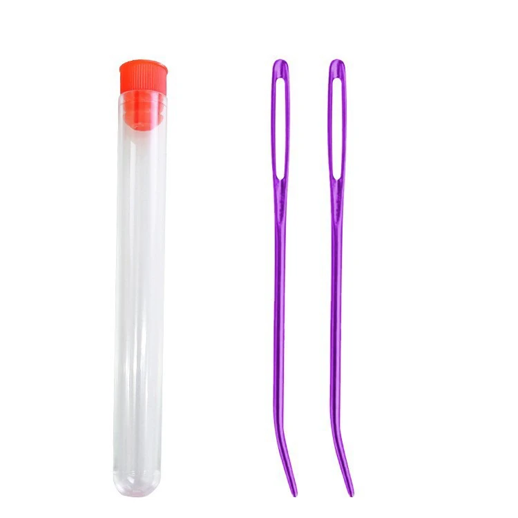 8Pcs/set Bent Tip Tapestry Needles Yarn Knitting Weaving Big Eye Curve Needle Knitting Crochet DIY Sewing Accessories