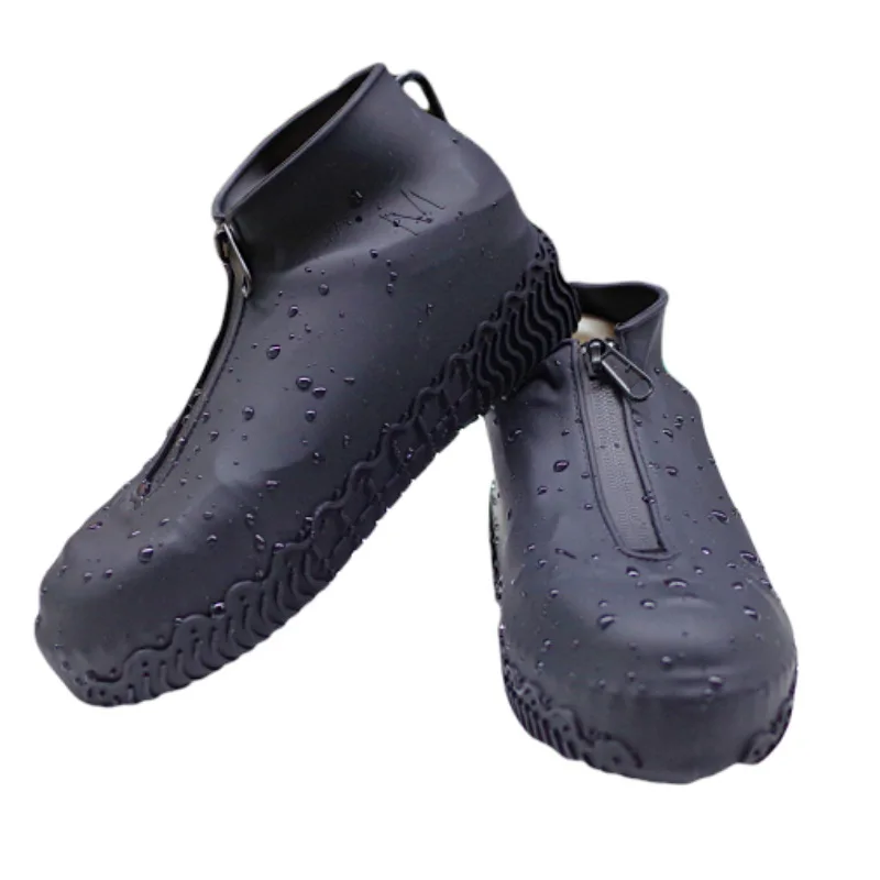 Hot Sale Adult Zip Up Non Slip Rain Walking Waterproof Kids Shoes Wholesale Silicon Rain Boots Shoes 2023