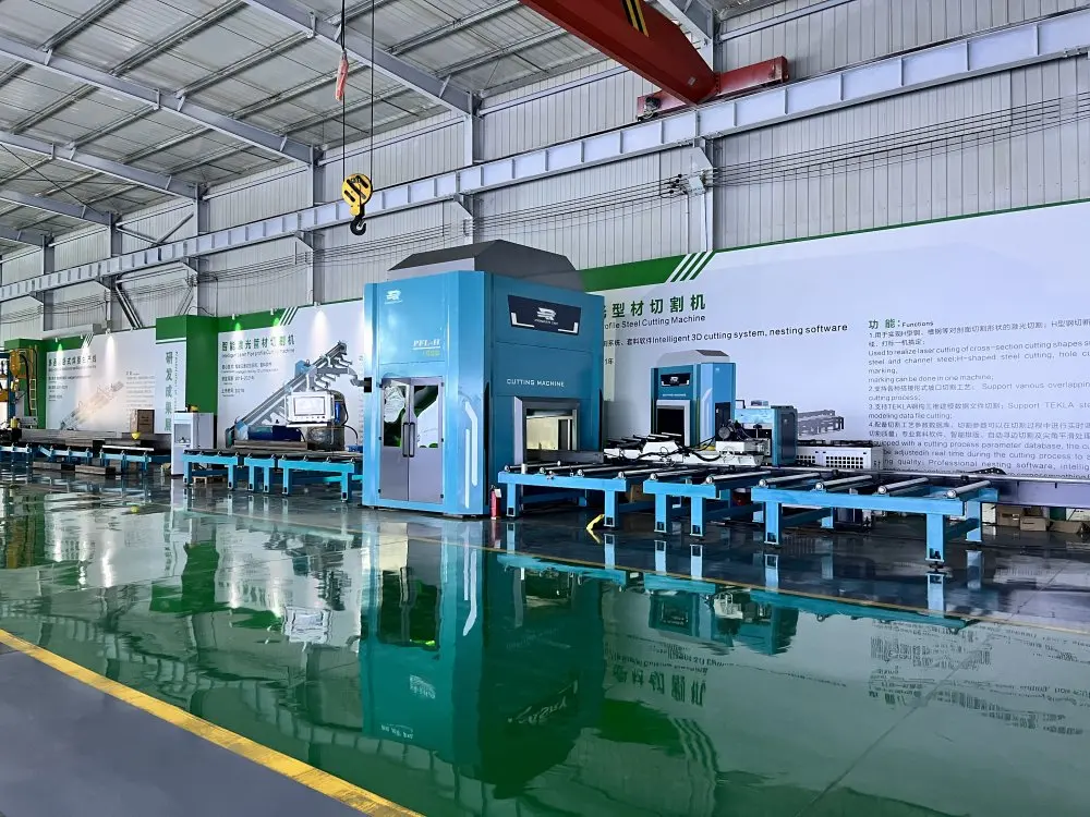 H beam laser cutting machine Gantry Moving Design Fiber Laser H/Channel/Angle Beam Cutting Machine 20kw 30kw laser cutter H beam