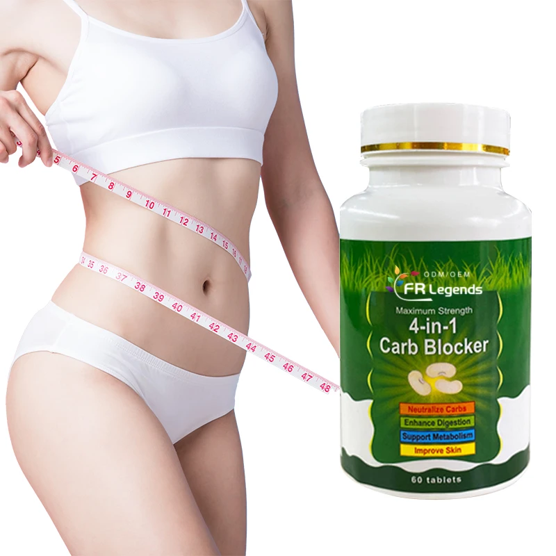 OEM ODM Private Label  4 in 1 Carb Blocker Tablets Body Shape Slim Pills For Flat Belly Flat Tummy Supplements