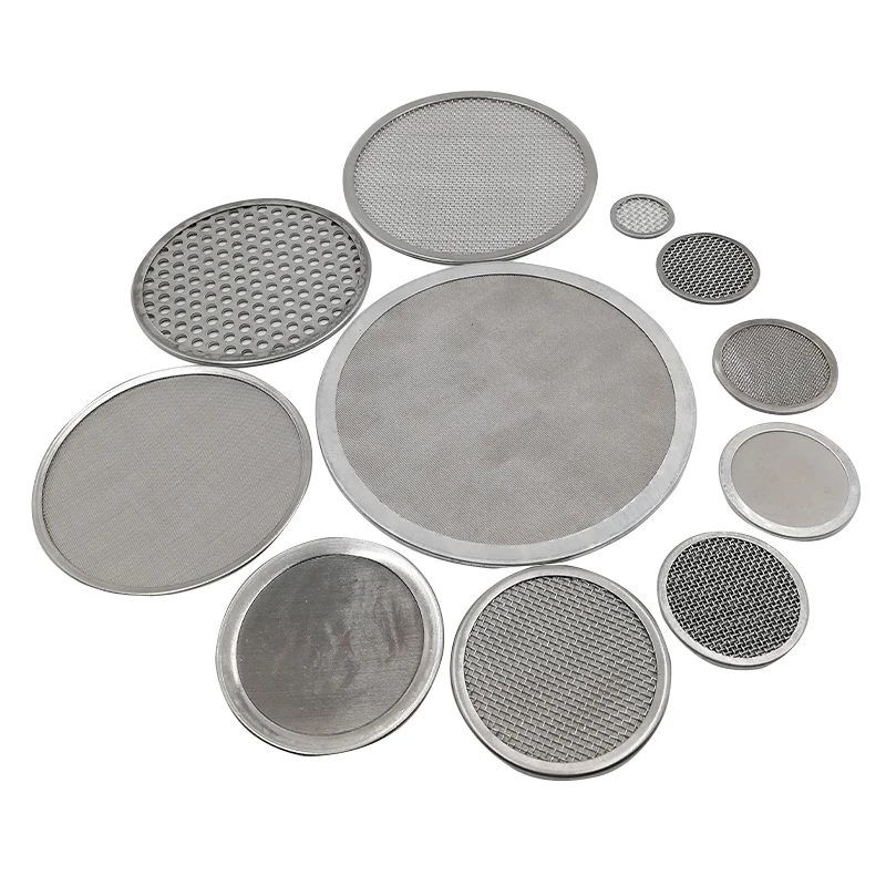 Edge packed metal filter disc Ring-edge filter disc Stainless steel micro round filter mesh