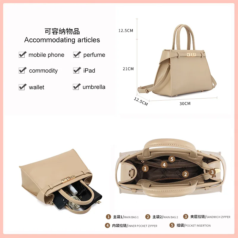 2024 Trendy Ladies Custom LOGO Designer PU Leather Sling Bag Single Strap Casual Tote Shoulder Handbag