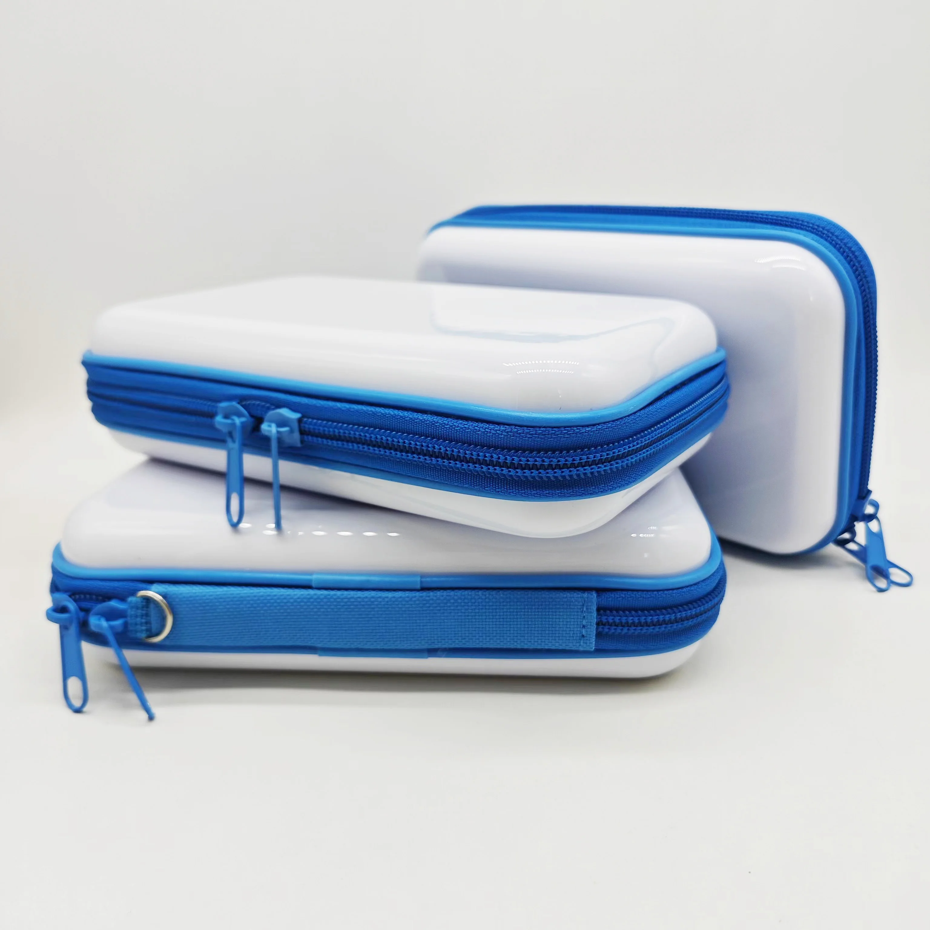 Multifunction Mini Storage Bag ABS PC Hard Shell Cosmetic Case Women Beauty Travel Make up Luggage Case Pad Lock ROYAL