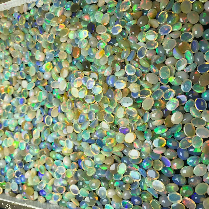 Shiny Loose Natural Opal Australian Opal Stone Crystal Mixed Shape for Sale Cabochon