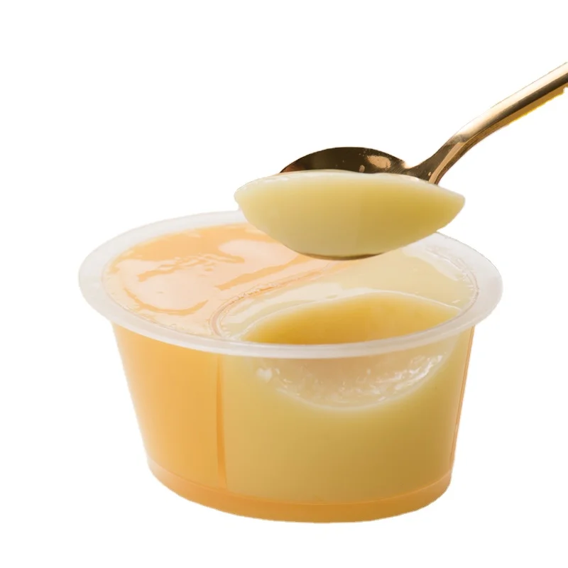 Fruit Flavor Jelly Pudding Durian and Mango Flavor Pudding Fruit Snack  Milk Jelly