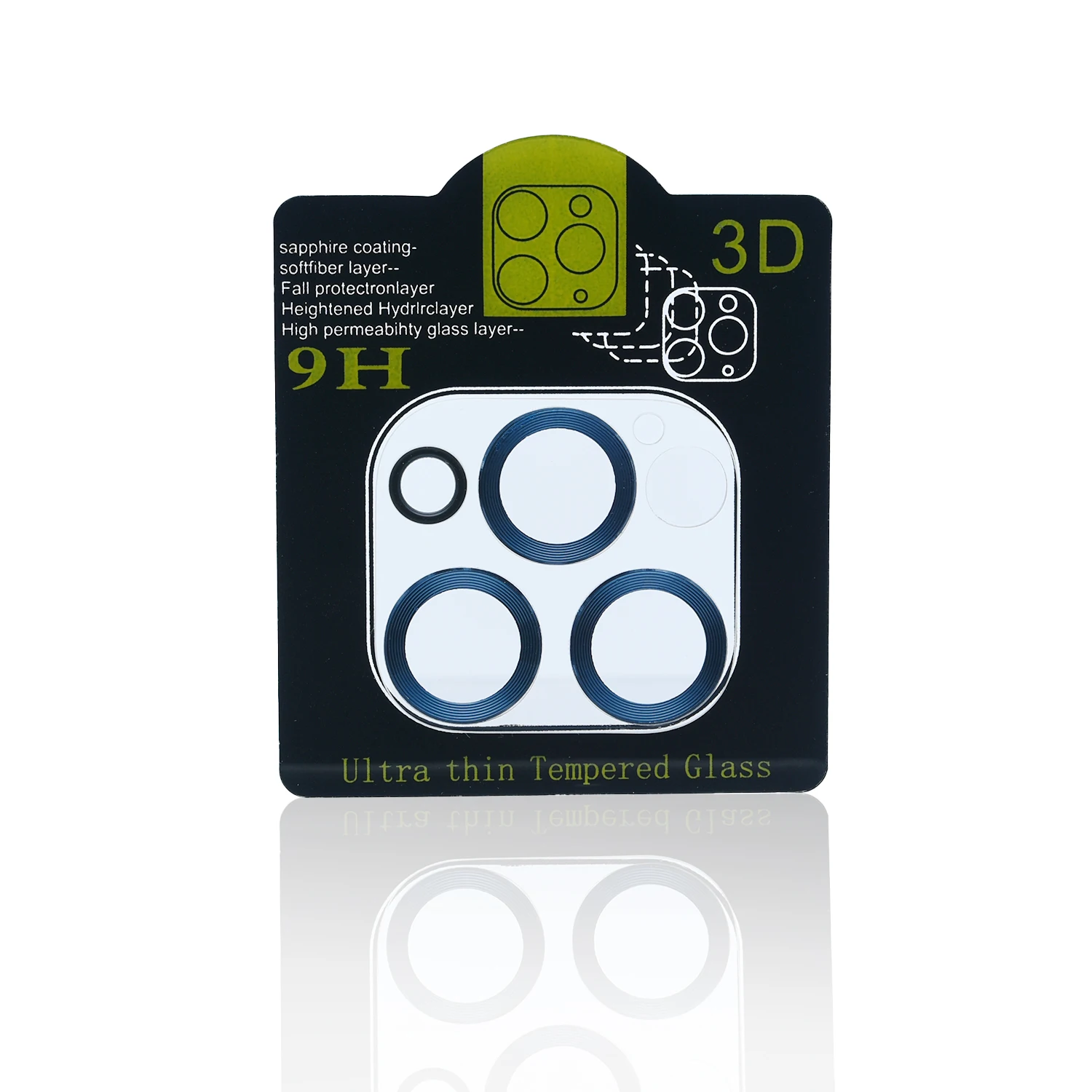 
Hot Anti-scratch Camera Lens Screen Protector with Metal Rings tempered glass guard camera film protector For iPhone 12 Pro Max 