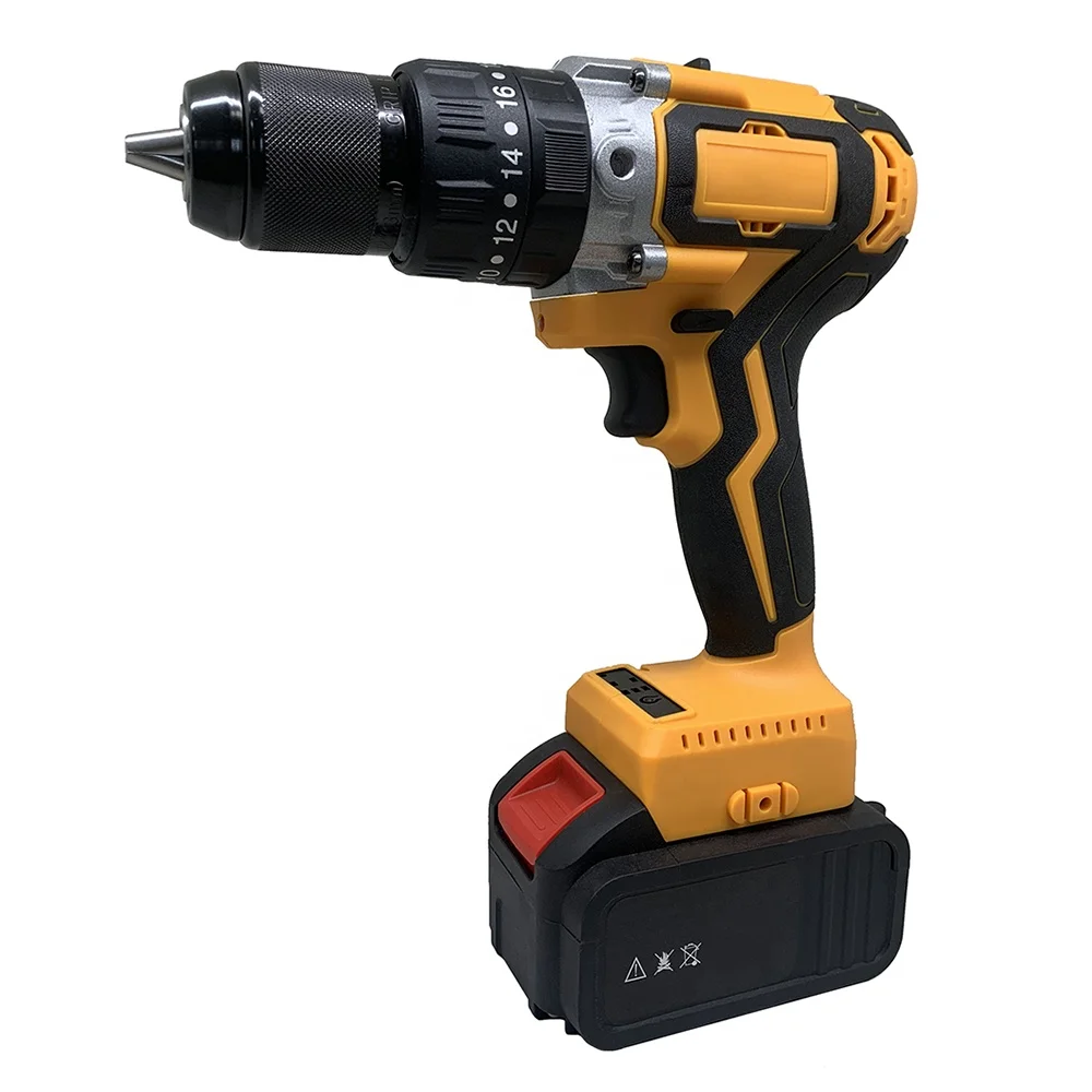 OEM 36V Impact Function Two Lithium ion Battery Drilling Machine 36V Battery Drill With LED Light