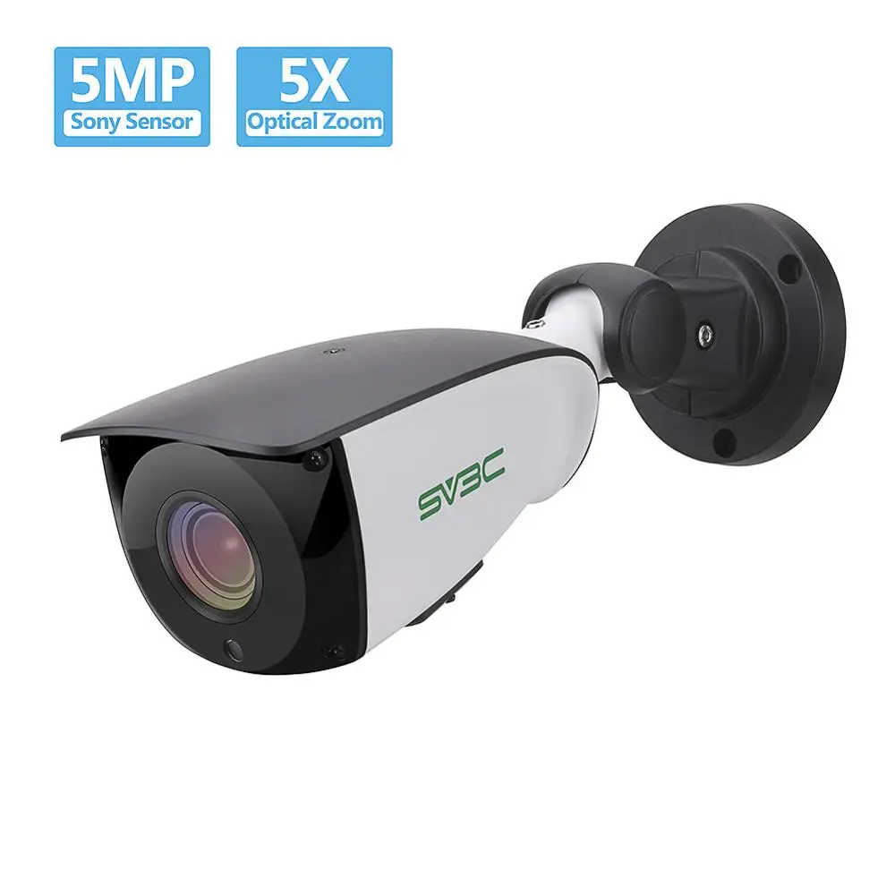 SV3C 100ft POE Security Camera Wide View 5MP Outdoor IP Camera
