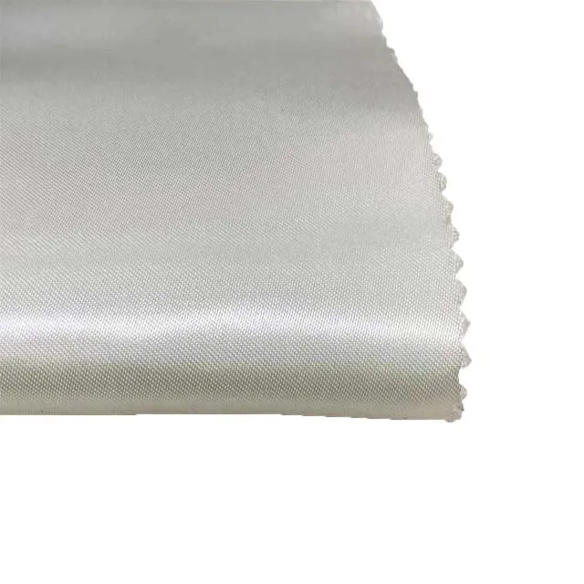 70D *100D White Silk Satin Fabric Polyester Shimmer for Dress