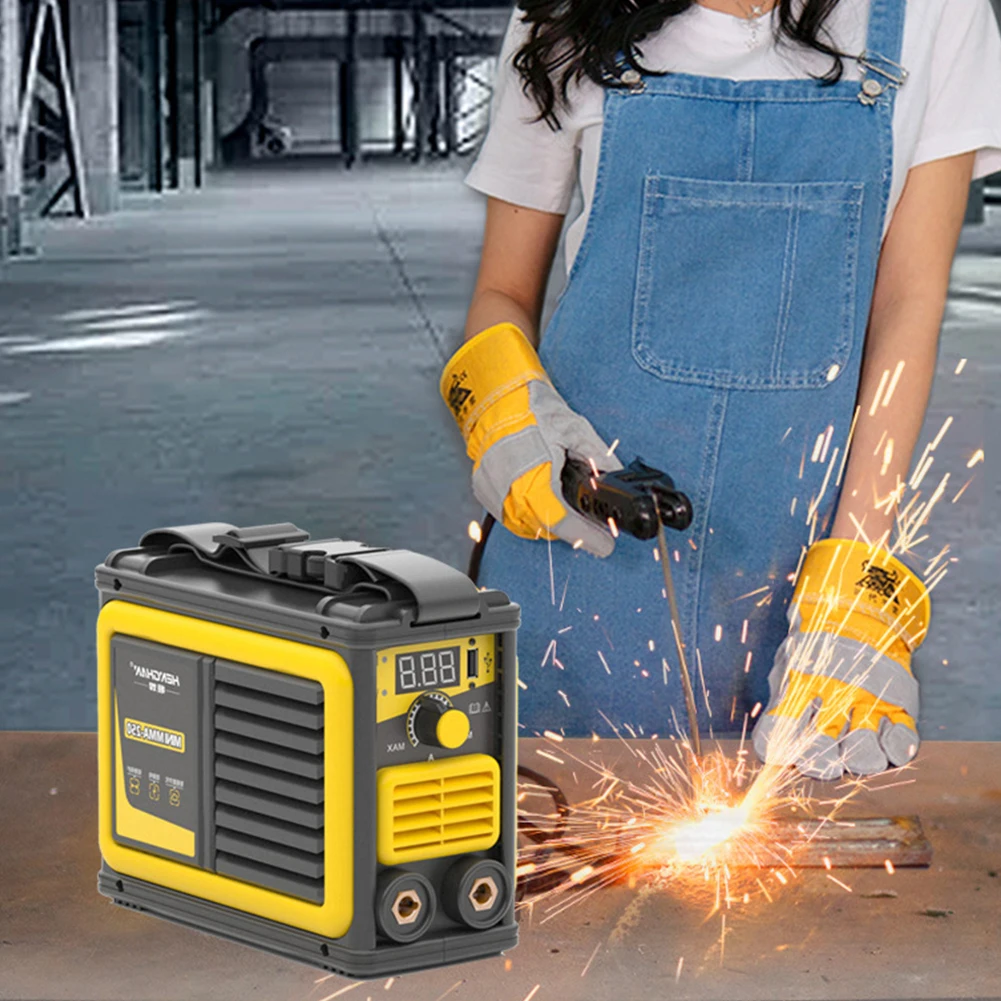 110v/220v Portable Mini Welder, Mig/tig/arc Igbt Inverter Mma 250a Esab Ac Dc Copper Wire Electric Welding Machine For Home Weld