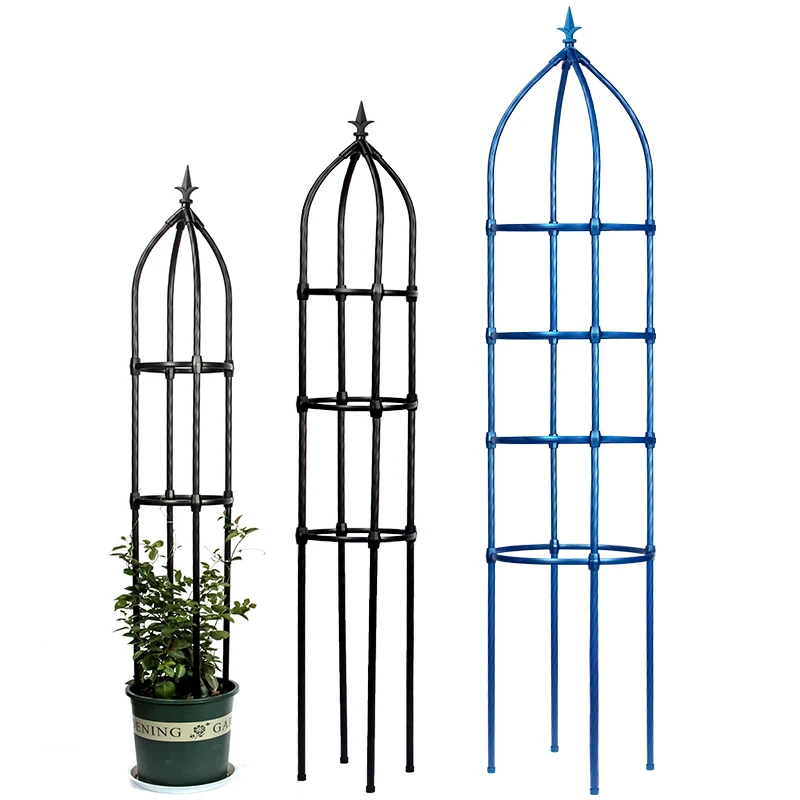 Floral receptacle Rose Climbing Frame 3 Ring Garden Rose Combination Support Obelisk