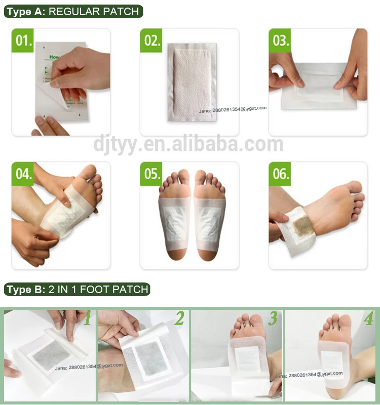 Detoxifying Haobloc Foot Detox Patches Effect Secondair Ginger Detox Foot Patch