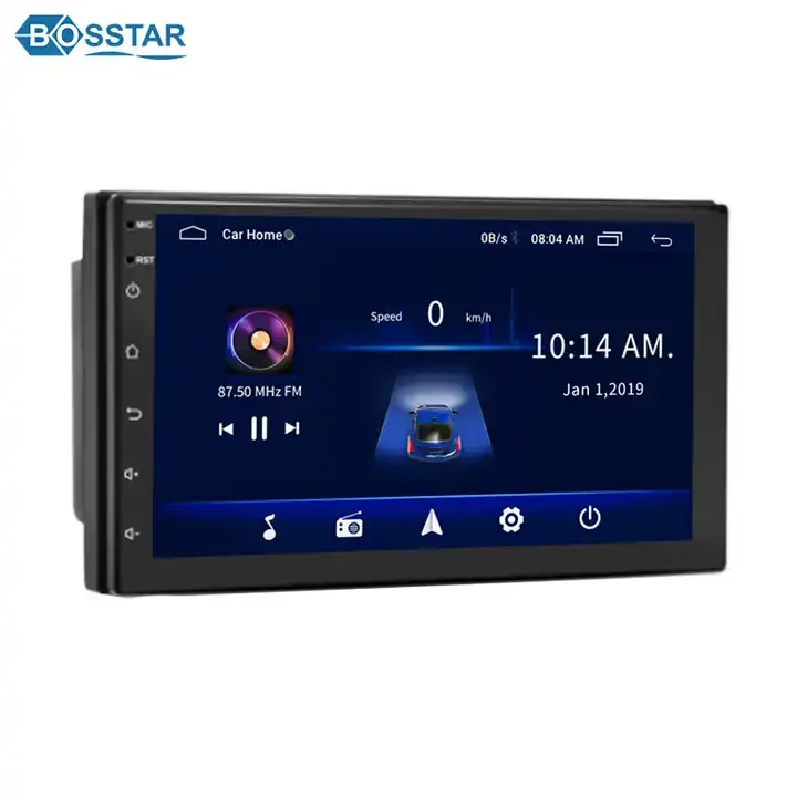 Bosstar Android 12.0 Car Multimedia Player 7Inch Universal Car Radio Topway TS10 With CarPlay GPS