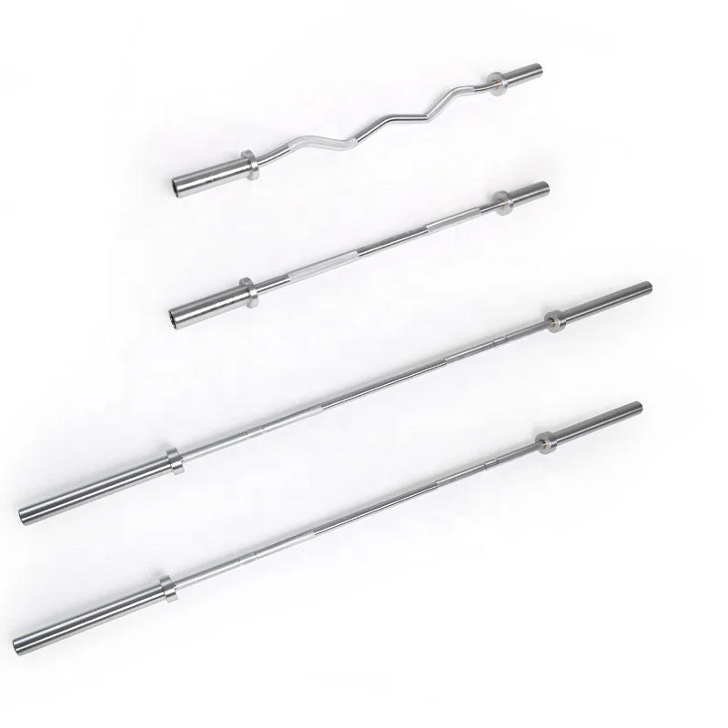 weight lifting bar  Chrome Straight  curl bar barbell weight Barbell Bar