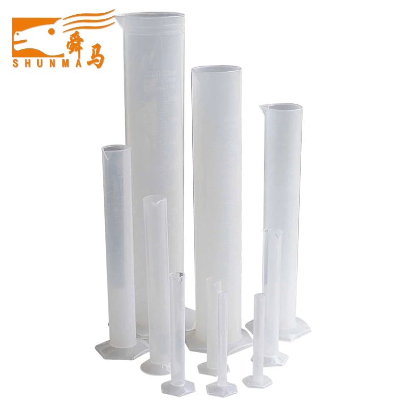 25ml 50ml 250ml transparent graduated plastic measuring cylinder