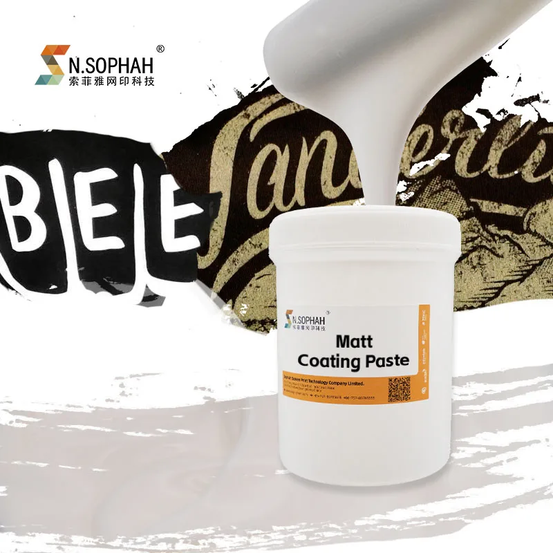 Hot Sales Matt Surface Printing Coating Screen Printing Matt Coating Paste