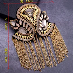 Price for 1 piece,brooch breastpin tassels shoulder board flash patch badges applique patch for clothing N4