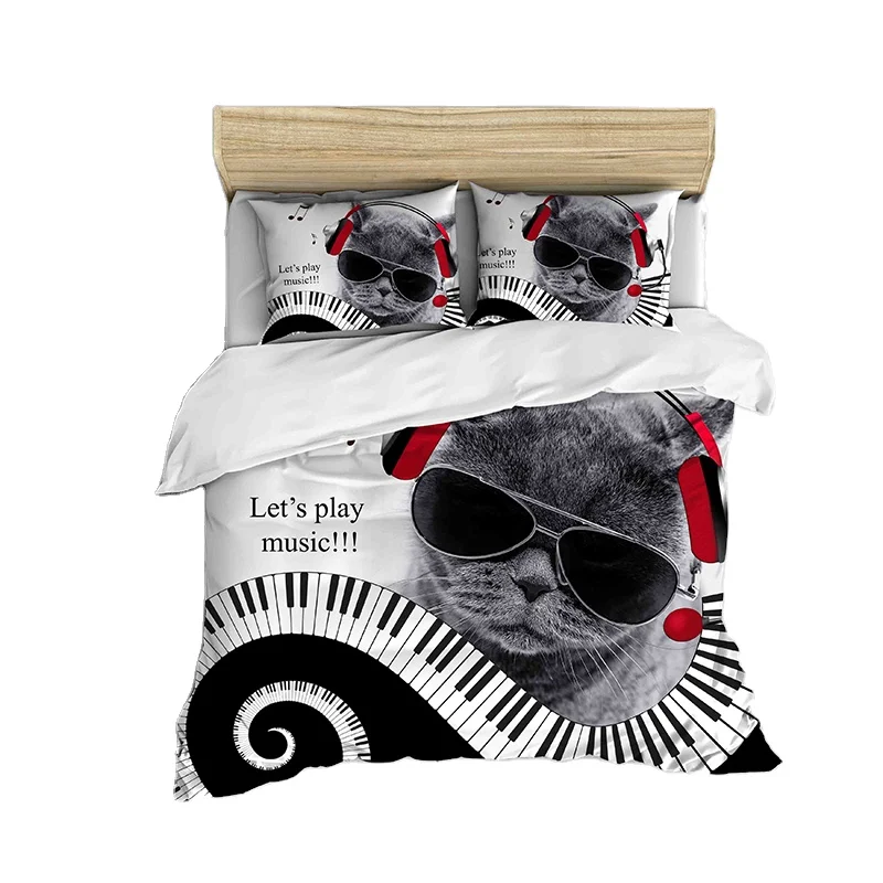 factory manufacturer luxury modern sheets 100% cotton fabric  4 pieces bed sheet set