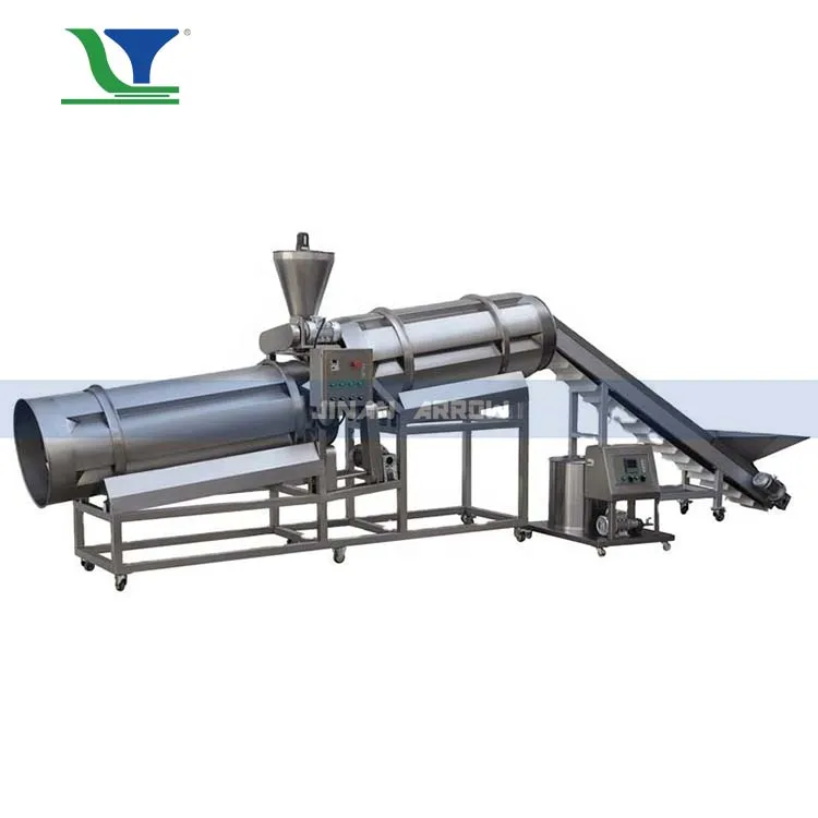Stainless Steel Double Drum Flavoring Machine for Mixing Snacks&Pet Food Seasoning