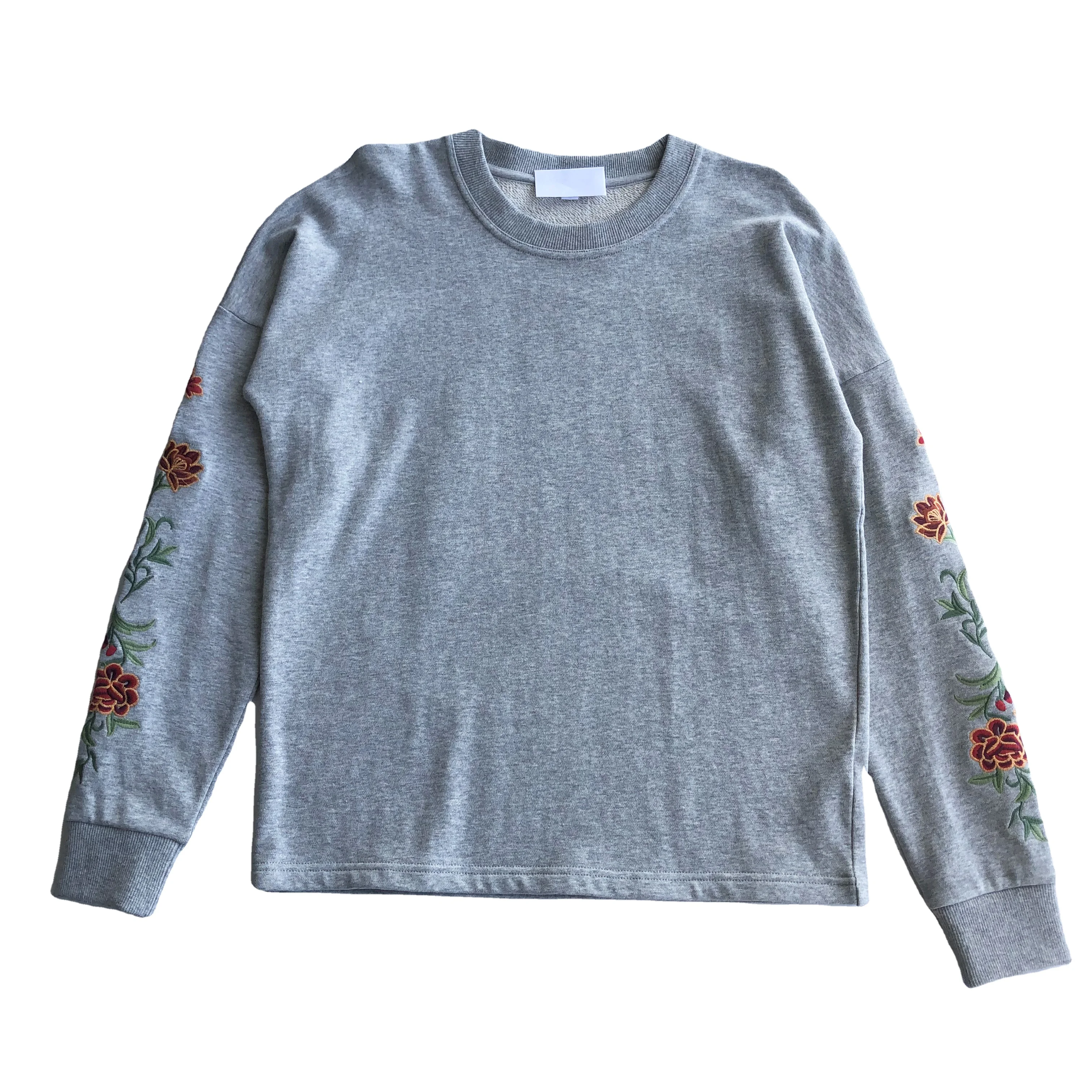 
2021 fashion woman embroidery cotton jumper 