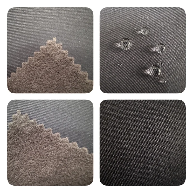 PW12/R6UD7-1 Poly FD Pongee 75D Twill fabric with TPE breathable membrane waterproof fabric for jacket clothes