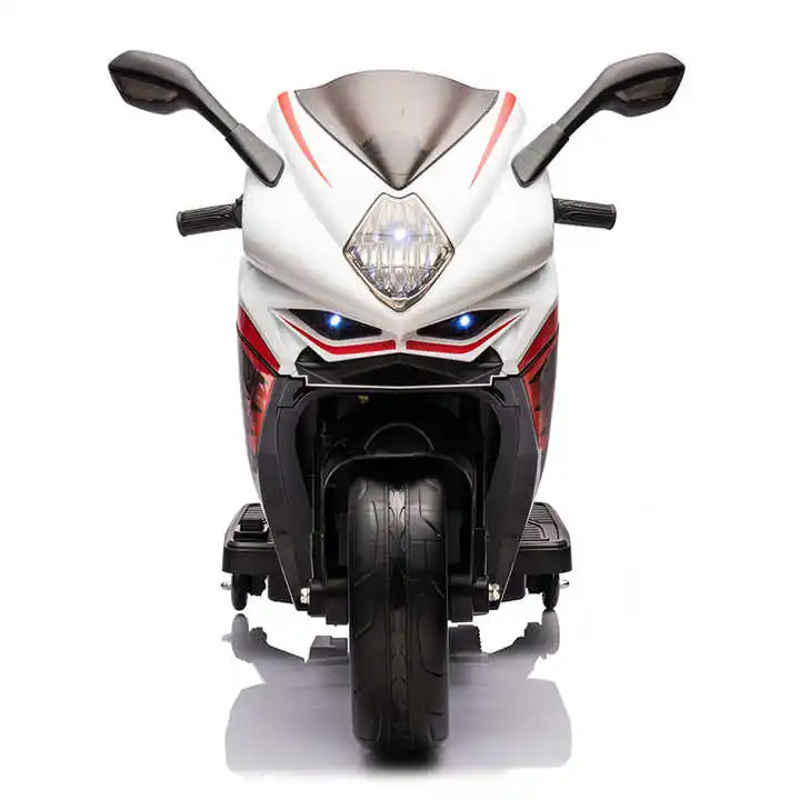 Unisex Ride-On Battery-Powered Kids Motorbike All-Ages Child Electric Motorcycle with EVA Wheels for Children Aged 5+ Years