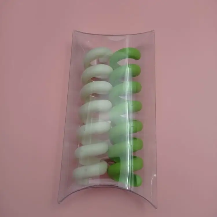 clear acetate plastic printed pillow box for gift/hardware/electronic/toy/scafts