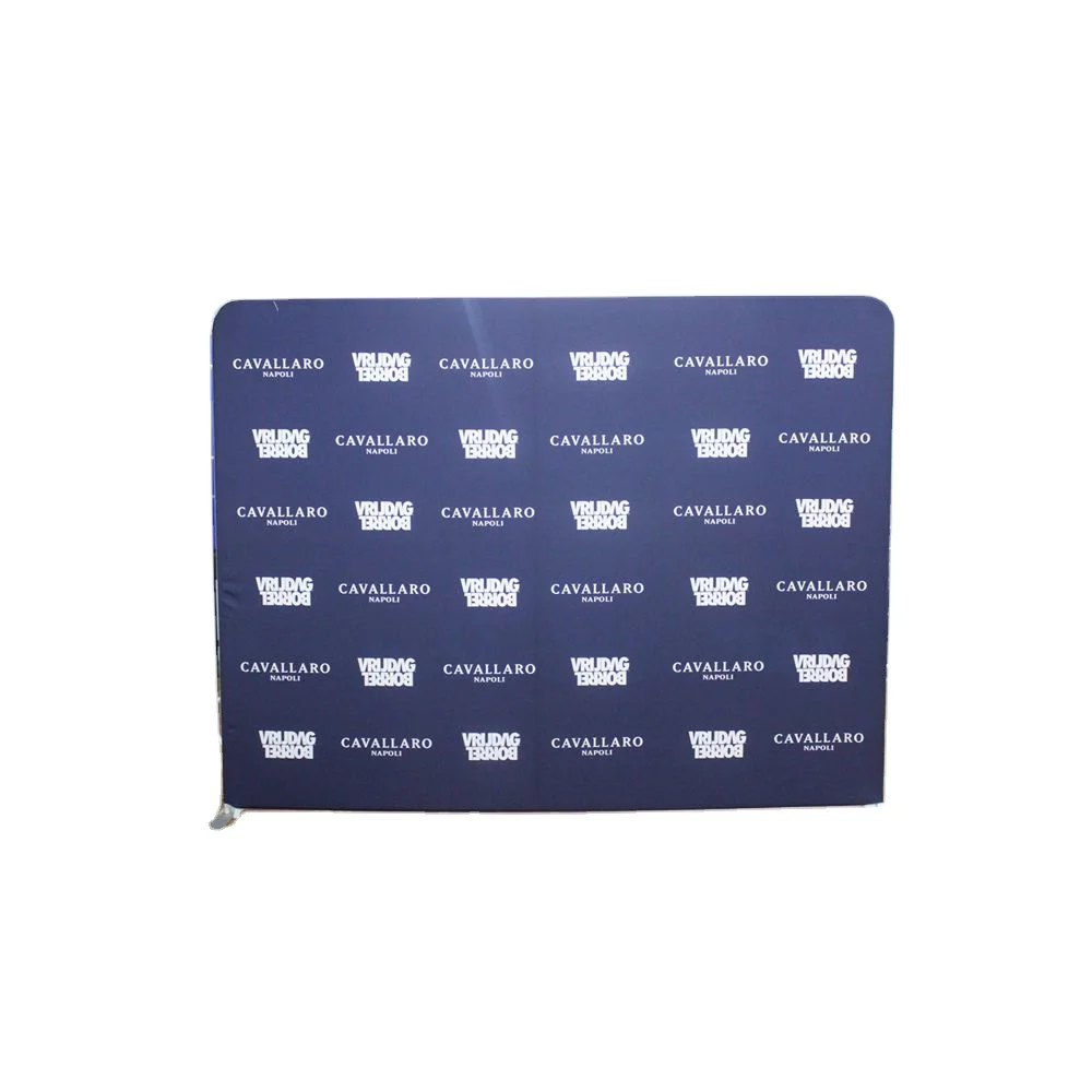 3D Max Customized 10ft Straight Photo Booth Backdrop Free Standing Printed Tension Fabric Backdrop Wall Advertising Stand Banner