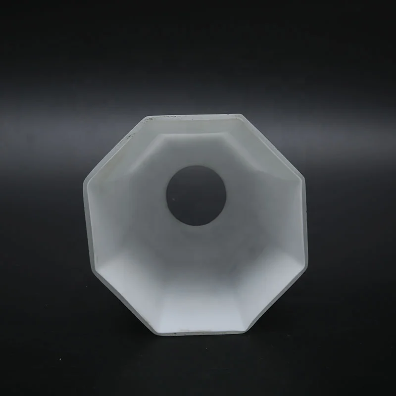 Round or Square Fabric Lampshade Anti-Glare White Body Glass Material for Table or Wall Lamp in Hotels