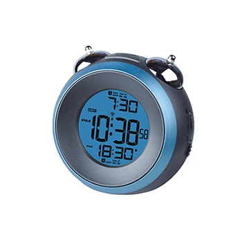 Battery Powered Electronic Digital Twin Bell Digital Table Clock Alarm Clock for Heavy Sleepers