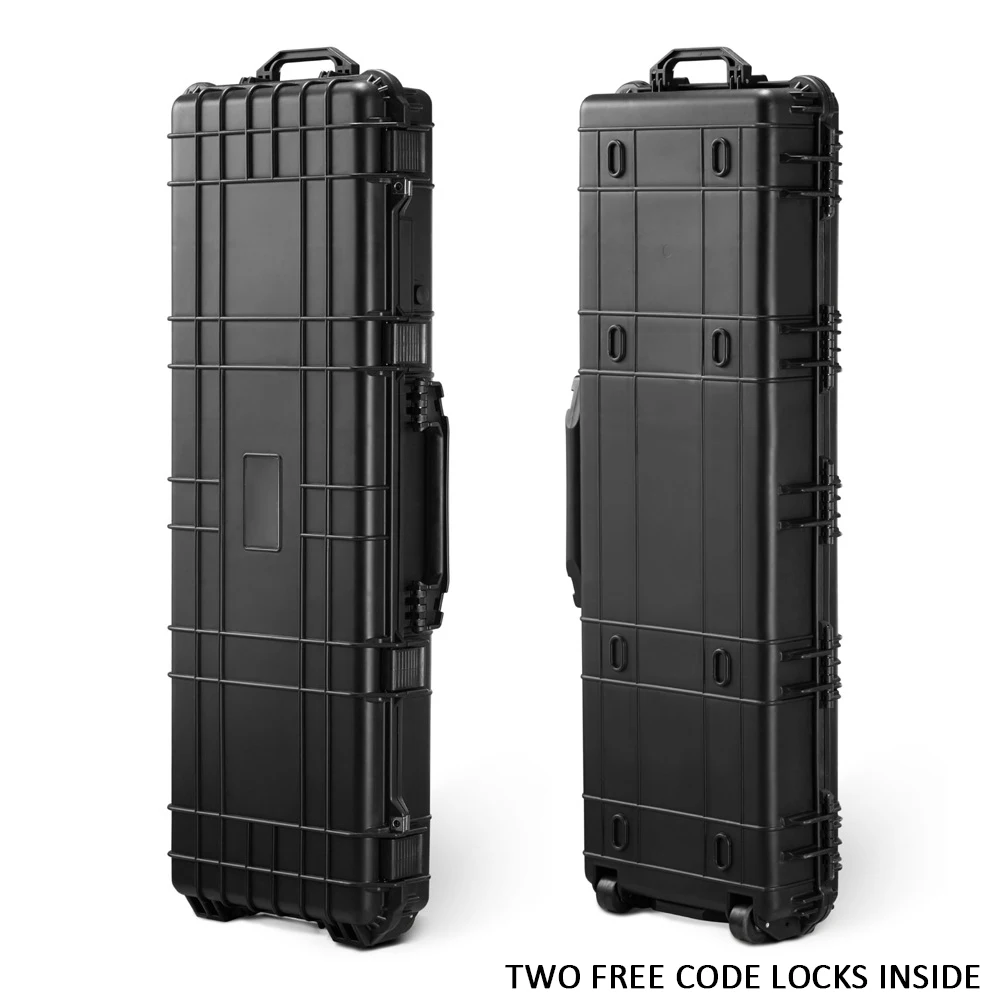 GD6063 Hard shell protective equipment case waterproof EVA foam guitar case carrying plastic toolcase