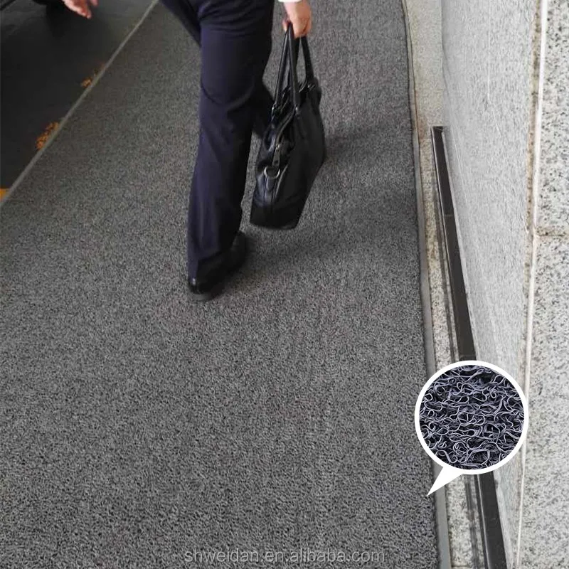 Floor Mat Custom Welcome Coil Printed Pvc Free Samples Adults WD Solid Custom Printed Nitrilel Rubber Logo Floor Door Mat 12mm