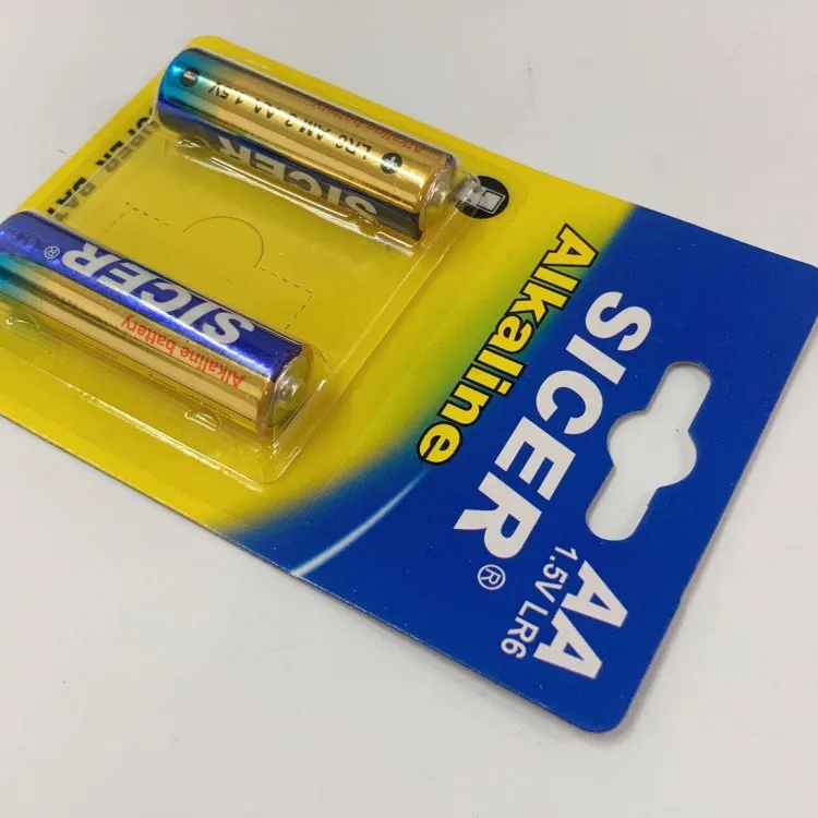 SICER brand Kids toy battery R6P AA 360min  super Alkaline battery at factory price