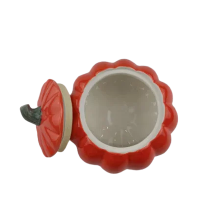 Pumpkin Ceramic Tea Caddy Moisture-proof Storage Tank Personalized Portable Small Sealed Can Snack Jar
