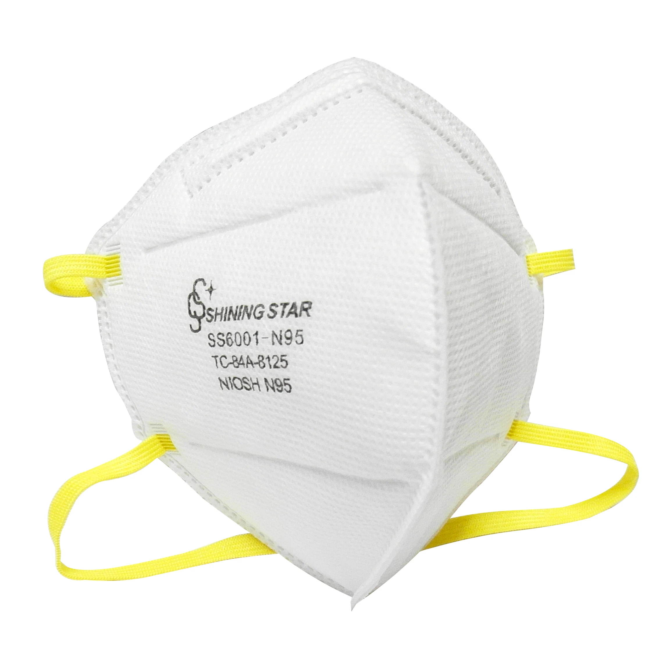 Protective Anti-pollution Disposable NIOSH N95 Flat Fold Dust Mask