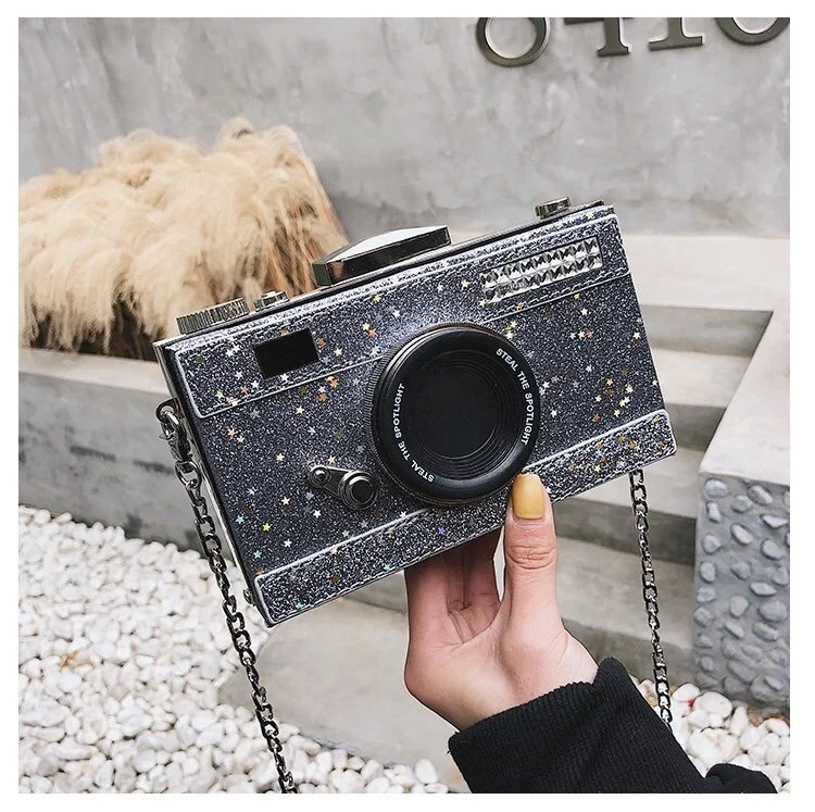 Fashion camera shape diamond purses crystal women clutch bag ladies clutch evening bag(ON-H54)