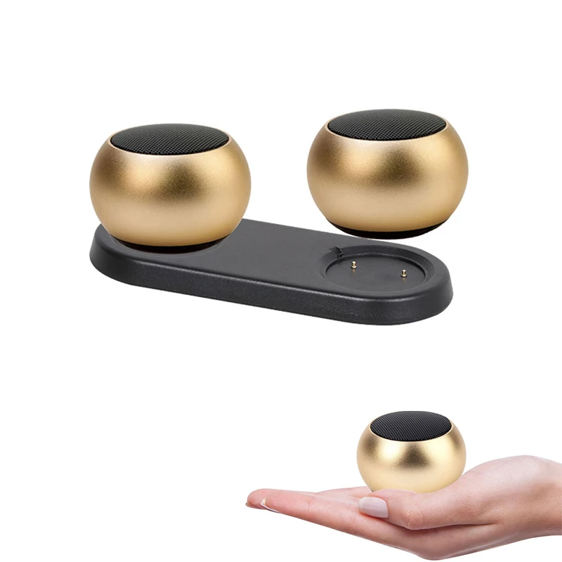 Прямая Продажа с фабрики мини-Bluetooth-динамик беспроводной зарядной док-станцией для ПК материал уличное пространство вечеринок путешествий стерео звук