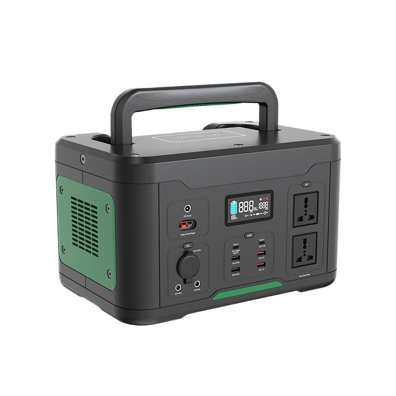SenHuo 500W 515Wh 110V 220V Solar Mobile Power 139200mAh Outdoor Emergency Power Supply