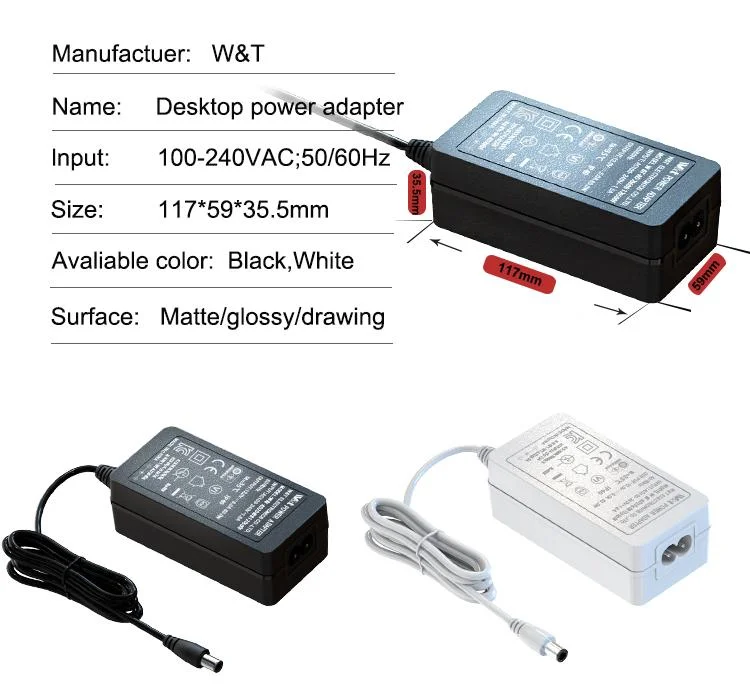 Black Desktop Ac Adaptor 5v 6v 9v 12v 15v 16v 18v 19v 24v 28v 30v Dc Power Supply 1a 2a 3a 4a 5a 6a 8a 10a Ac/dc Adapter