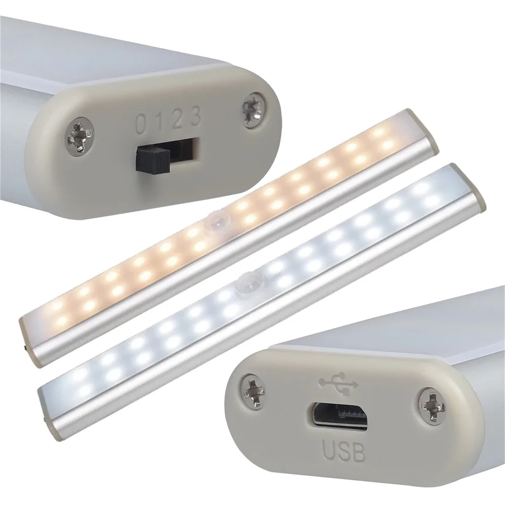 Hot Promotion gifts USB 24LED Closet Cabinet night light motion Detector induction light Human Motion Sensor LED induction light